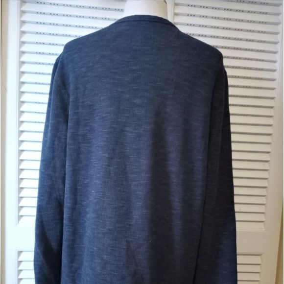 EUC-G GEORGE Black/Gray Waffle knit L/S XL-EG - Picture 3 of 4